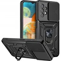 Custodia per Samsung Galaxy A23 5G A236 / A23 A235, Techsuit, CamShield, Nera — 3