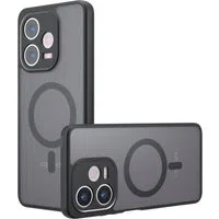Custodia MagSafe per Oppo A5 Pro 4G / A5 Pro, Techsuit, PureFrost, Nero Satinato — 3
