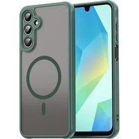 Custodia MagSafe per Samsung Galaxy A16 5G A166 / A16 4G A165, Techsuit, HaloFrost II, Verde — 3