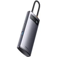 Hub USB-C Baseus Metal Gleam, 4 x USB-A 3.0, Grigio WKWG070013 — 3