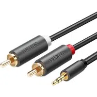 Cavo Audio 3.5mm - 2 x RCA UGREEN AV102, 1.5m, Grigio — 3