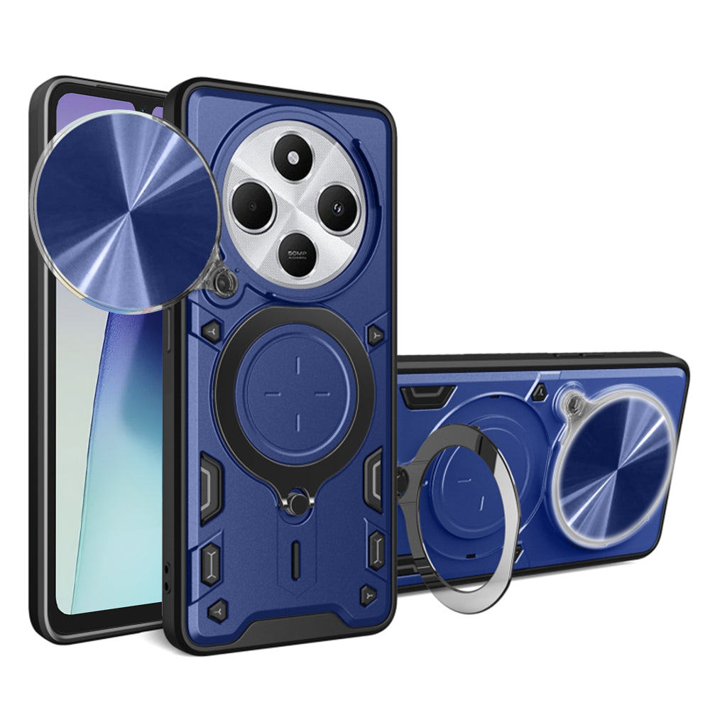 Techsuit Custodia per Xiaomi Poco C75 / Redmi 14C, Techsuit, CamGuard Pro, Blu