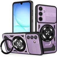 Custodia per Samsung Galaxy A37 5G, Techsuit, RuggedCam, Viola — 3