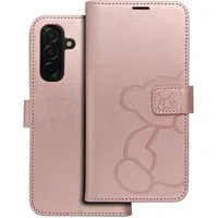 Custodia per Samsung Galaxy A26 A266, OEM, MEZZO Teddy Bear, Rosa Dorato — 3