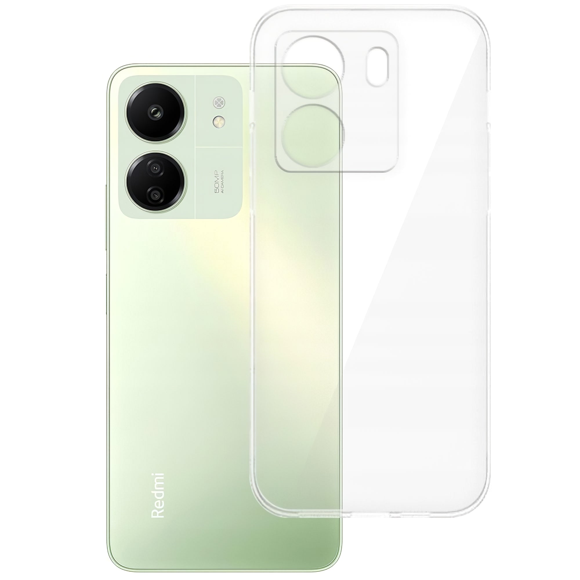 Tech-Protect Custodia per Xiaomi Poco C65 / Redmi 13C, Tech-Protect, Flexair+, Trasparente