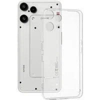 Custodia per Nothing Phone (3a) Lite, Techsuit, Clear, Trasparente — 3