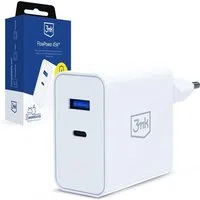 Caricatore da rete 3MK FlowPower, 45W, 1 x USB-A - 1 x USB-C, Bianco — 3