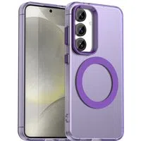 Custodia MagSafe per Samsung Galaxy S24 FE S721, Techsuit, CandyCase, Viola — 3