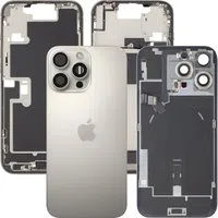 Cover Batteria Apple iPhone 16 Pro Max, Con Scocca Centrale, Parti Complete, Beige (Titanio Naturale), Swap Premium — 3