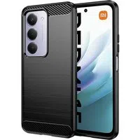 Custodia per Xiaomi Redmi 15 5G / 15 4G, Techsuit, Carbonio, Nera — 3