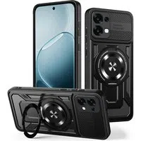 Custodia per Oppo A6 Pro 5G / A6 Pro 4G, Techsuit, RuggedCam, Nera — 3