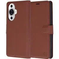 Custodia per Huawei nova 12s / nova 11, Techsuit, Leather Folio, Marrone — 3