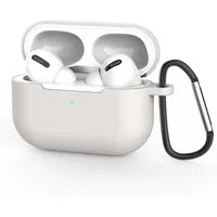 Custodia Techsuit Silicone Case per Apple AirPods Pro 3, Grigio Chiaro — 3