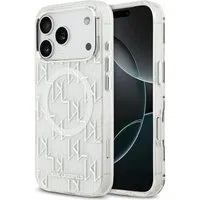 Custodia MagSafe per Apple iPhone 17 Pro, Karl Lagerfeld, IML KL Monogram, Bianca — 3