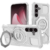 Techsuit Custodia per Samsung Galaxy S25+ S936, Techsuit, Carbon Shield Pro, Bianca — 2