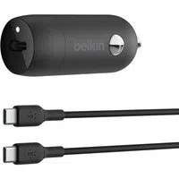 Caricatore Auto Con Cavo USB-C Belkin BoostCharge, 30W, 3A, 1 x USB-C, Nero CCA004bt1MBK-B6 — 3