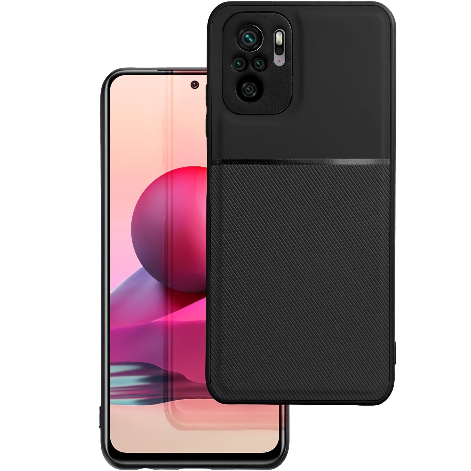 GSMnet Custodia per Xiaomi Redmi Note 10 Pro Max / Note 10 Pro, OEM, Noble, Nera