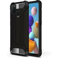 Custodia per Samsung Galaxy A21s A217, Techsuit, Hybrid Armor, Nera — 3