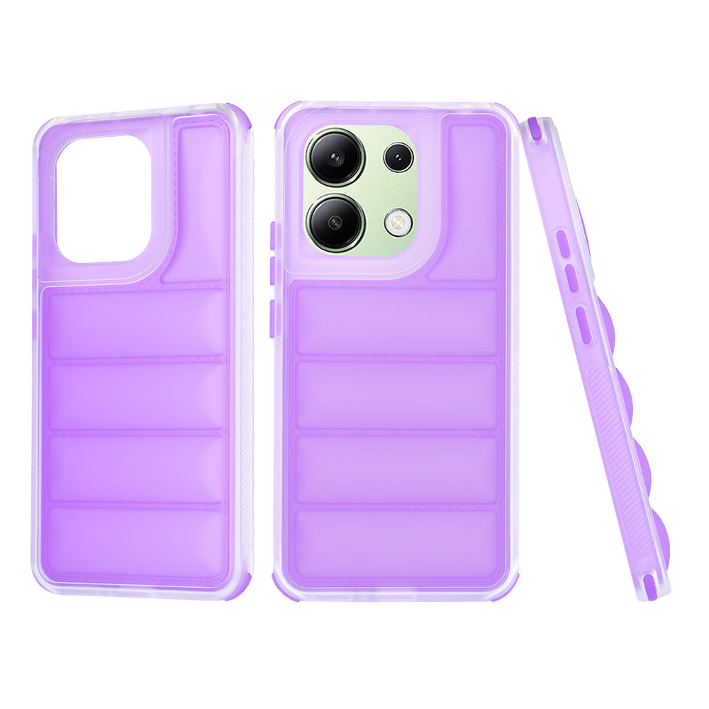 Custodia per Xiaomi Redmi Note 13 4G, Techsuit, Wave Shield, Viola