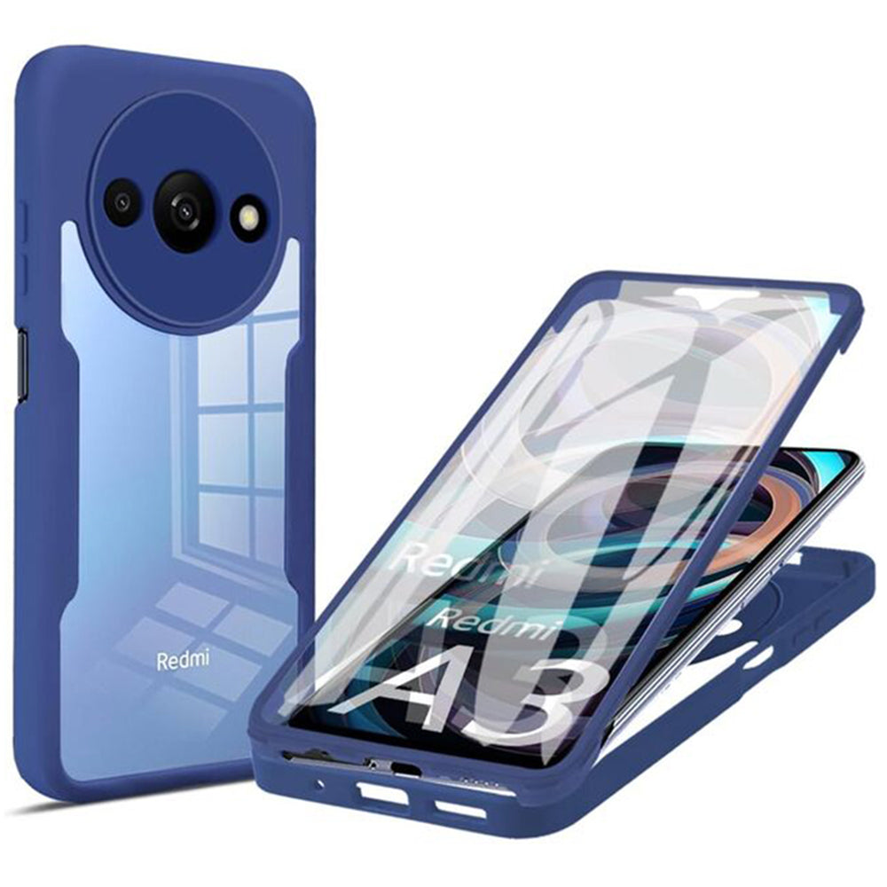 Custodia per Xiaomi Redmi A3x / A3, Techsuit, ColorVerse 360, Blu