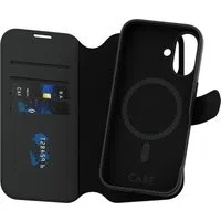 Custodia MagSafe per Apple iPhone 16, PanzerGlass, Care Feature Tango Two-in-One, Nera — 3
