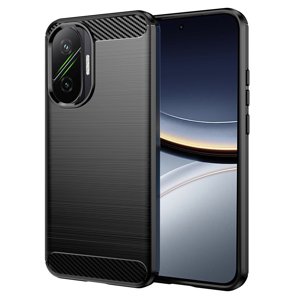 Techsuit Custodia per Xiaomi Poco F7, Techsuit, Carbonio, Nera