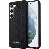 Custodia per Samsung Galaxy S24+ S926, Karl Lagerfeld, Saffiano Monogram Metal Logo, Nera — 3