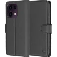 Custodia per Oppo Reno16 F / Reno16 FS, Techsuit, Leather Folio, Nera — 3