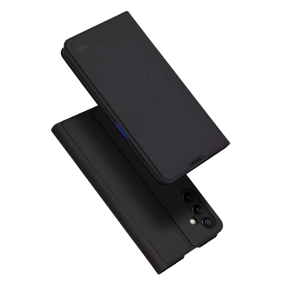 Custodia per Samsung Galaxy A15 5G A156 / A15 A155, Techsuit, Magskin Book, Nera — 2