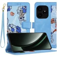 Custodia per Realme GT 6T / GT 6, Techsuit, FlipCraft, Blu — 3