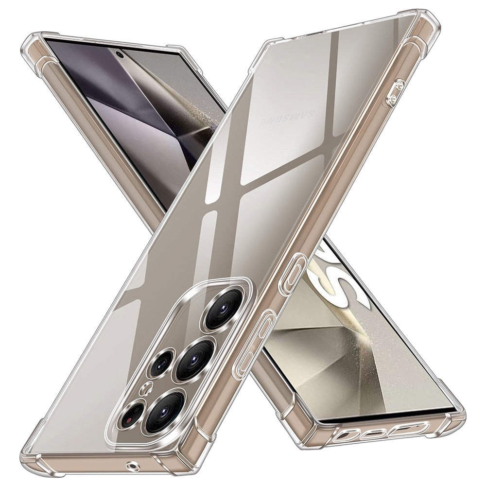 Techsuit Custodia per Samsung Galaxy S24 Ultra S928, Techsuit, Shockproof Clear, Trasparente