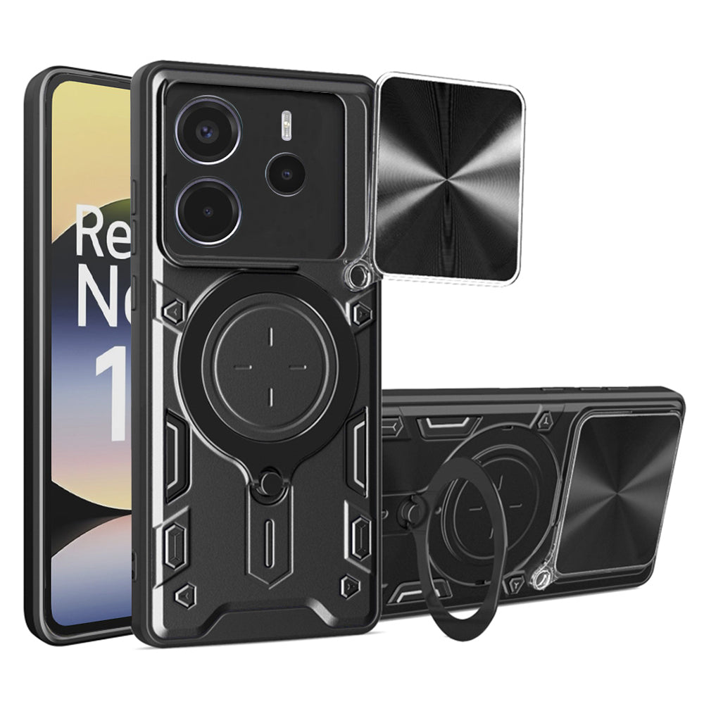 Custodia per Xiaomi Redmi Note 14 4G (Standard), Techsuit, CamGuard Pro, Nera