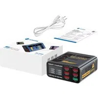 Caricabatterie Stazione Sunshine SS-304Q, 30W, 3.5A, 6 x USB-A, Grigio — 3
