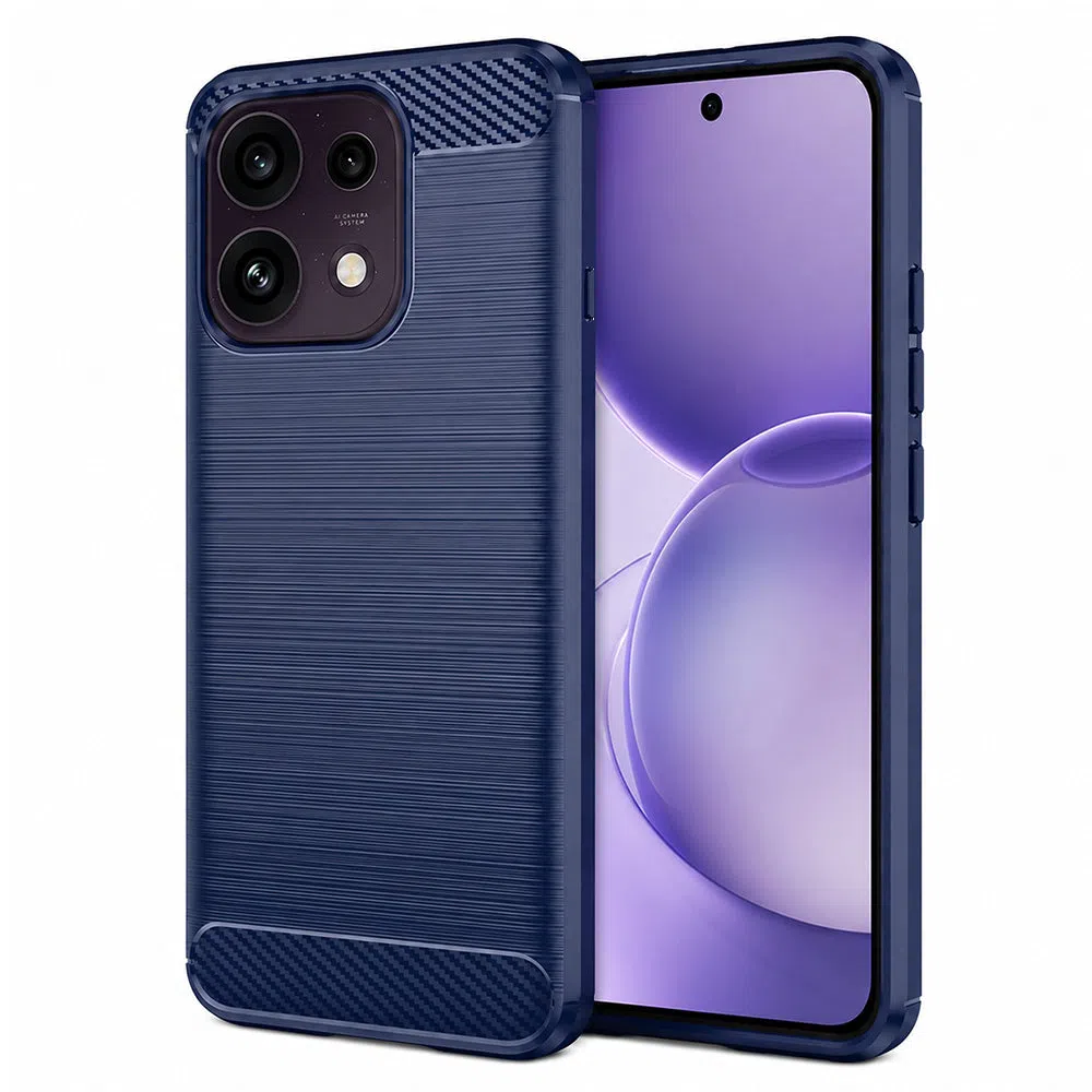 Custodia per Oppo Reno16 F / Reno16 FS, Techsuit, Carbonio, Blu — 2