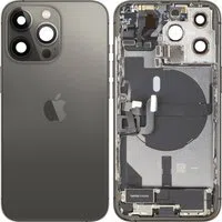 Copertura Batteria Apple iPhone 13 Pro, Con Scocca Centrale, Parti Complete, Nero (Graphite), Swap Premium — 3