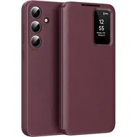 Custodia per Samsung Galaxy S26 S942, Techsuit, SmartView, Rossa — 3