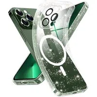 Custodia MagSafe per Apple iPhone 13 Pro, Techsuit, SparkleSkin, Trasparente — 3