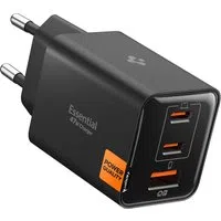 Caricabatterie Retea Spigen EE473EU Essential, 47W, 3A, 1 x USB-A - 2 x USB-C, Nero ACH09465 — 3