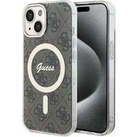 Custodia MagSafe per Apple iPhone 15, Guess, IML 4G, Marrone — 3