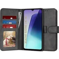 Custodia per Xiaomi Poco C75 / Redmi 14C, Techsuit, Diary Book, Nera — 3