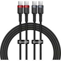 Cavo Dati e Ricarica USB-C - USB-C Baseus Cafule, 100W, 1m, Rosso, Set 2 pezzi P10318306003-00 — 3