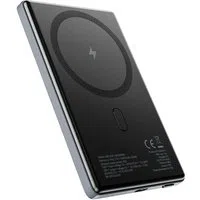 Batteria Esterna Wireless Allity. APB-300, 5000mAh, 20W, PD + FQI, 1 x QI - 1 x USB-C, Grigio — 3