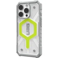 Custodia MagSafe per Apple iPhone 16 Pro, Urban Armor Gear, Pathfinder Clear, Verde — 3