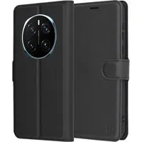 Custodia per Honor Magic7 Pro, Techsuit, Leather Folio, Nera — 3