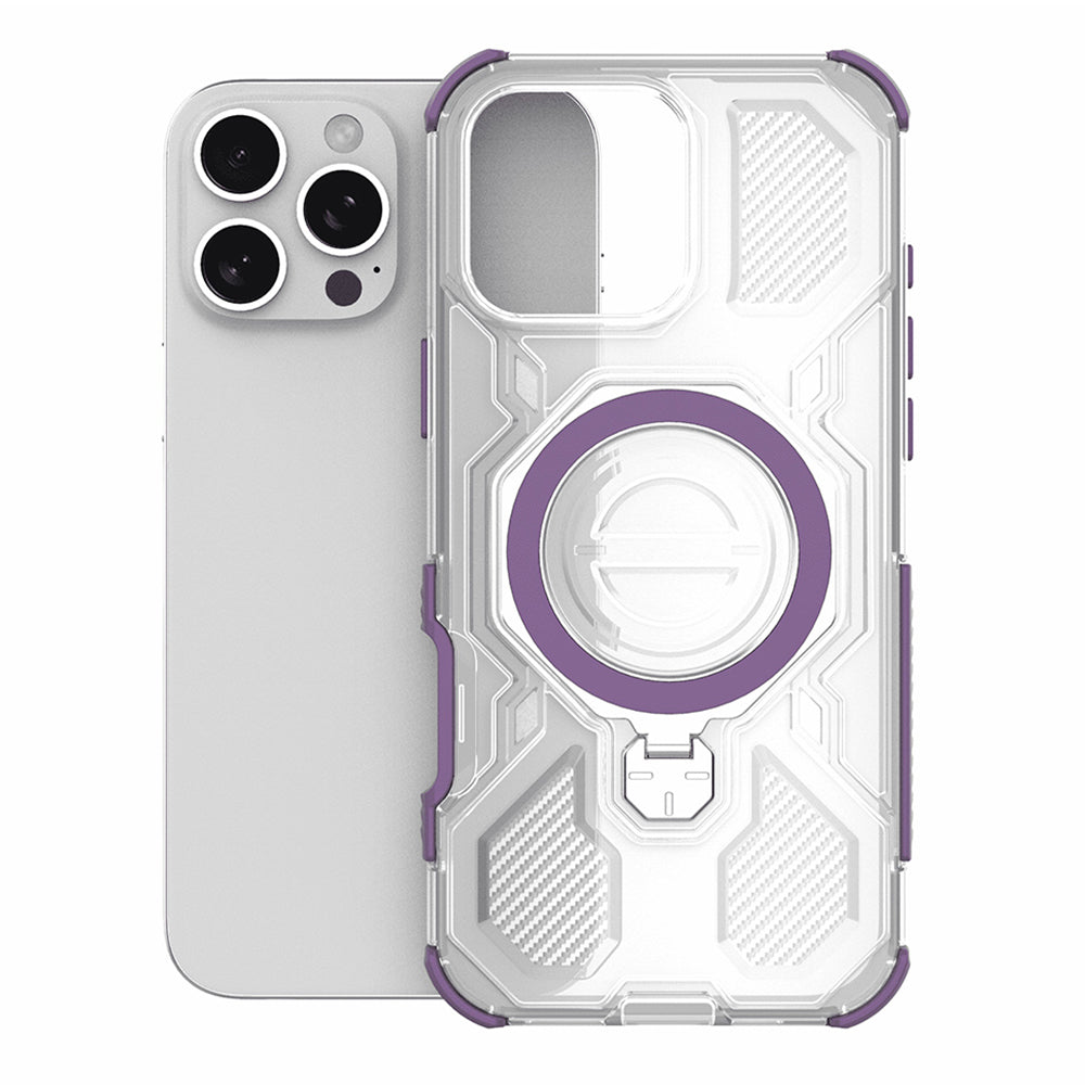 Custodia per Xiaomi Redmi 15C 5G / 15C 4G, Techsuit, Carbon Shield Pro, Viola