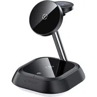 Caricabatterie Wireless Retea Acefast E16 3in1, 15W, 1.67A, Nero — 3