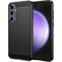 Custodia per Samsung Galaxy S23 FE S711, Techsuit, Carbonio, Nera — 3