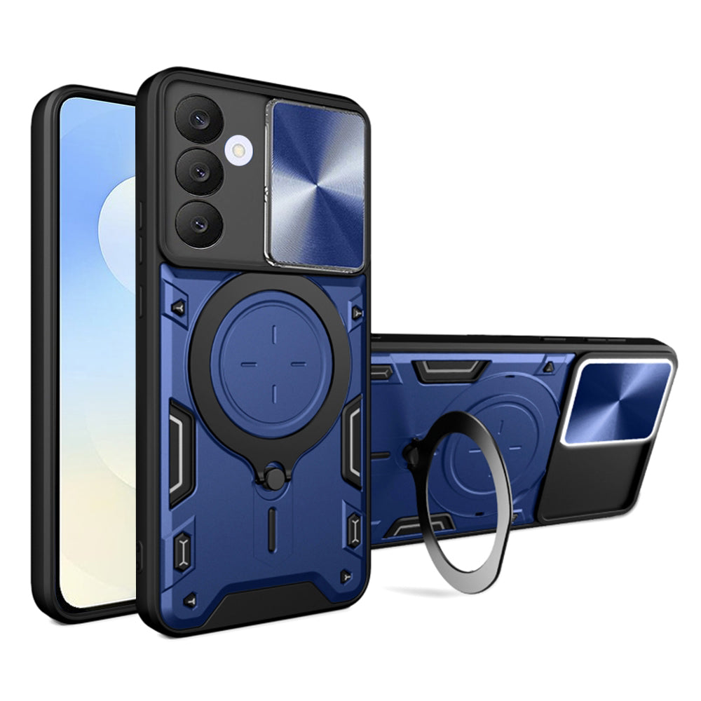 Techsuit Custodia per Samsung Galaxy S25 FE, Techsuit, CamGuard Pro, Blu