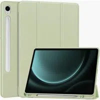 Custodia per Samsung Galaxy Tab S9 FE / Tab S9 / Tab S10 FE, Techsuit, Flex Trifold, Verde Matcha — 3