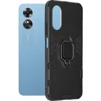 Custodia per Oppo A17, Techsuit, Shield, Nera — 3